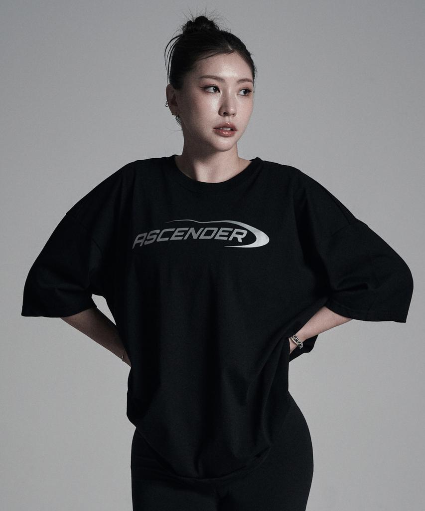 Eosendeo (Reflective) Ascending Logo Oversized Short Sleeve [Black]