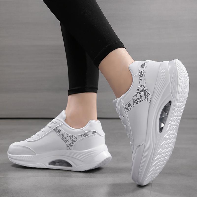 35-42 Dames Store Tykksålede Høydeøkende Luftpute Gyngesko Mote Sport og Fritidssko