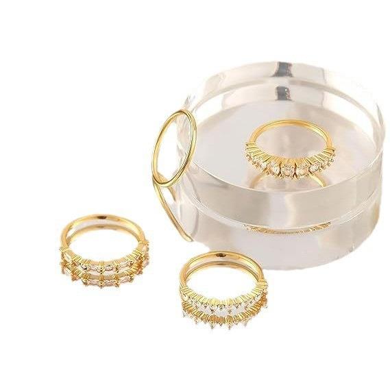 Ins Tide Japanese Prime Ring Set Ring Female Niche Design Cold Wind Tail Ring Index Finger Joint Ring Versatile