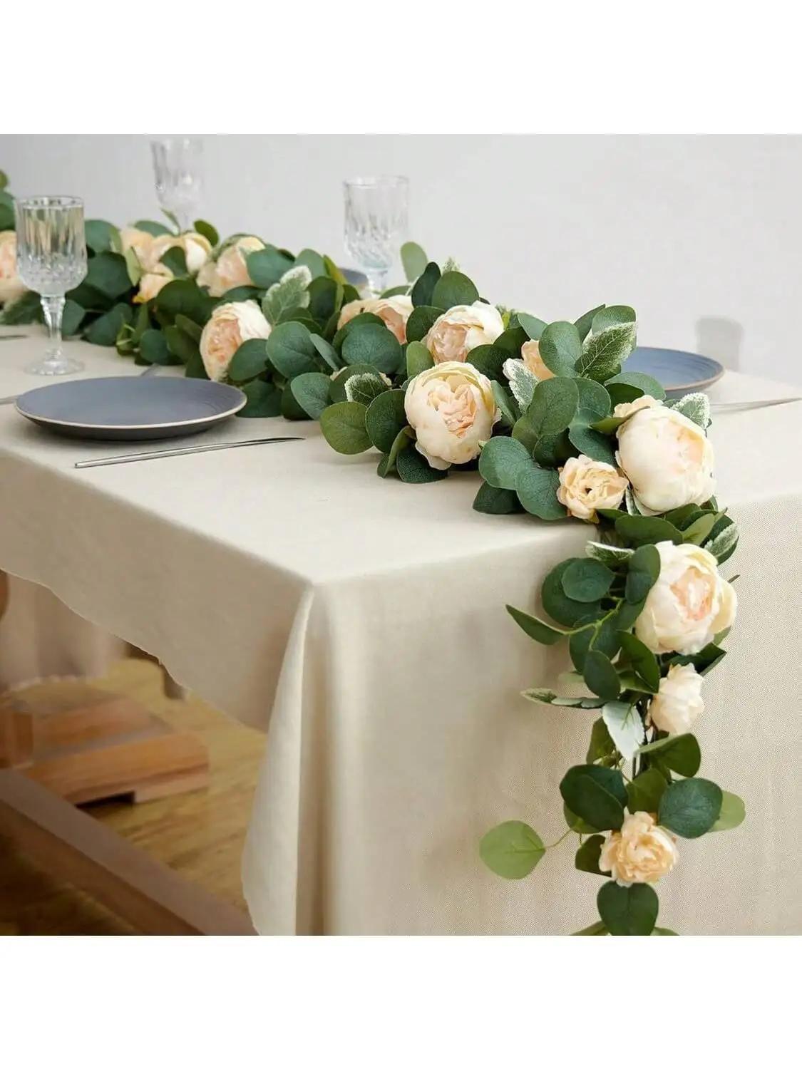 

Искусственная глициния, домашний декор, гирлянда из искусственных цветов, искусственные растения, свадебная домашняя вечеринка, украшение стола, осеннее, для комнаты, сада, настенный декор, реквизит