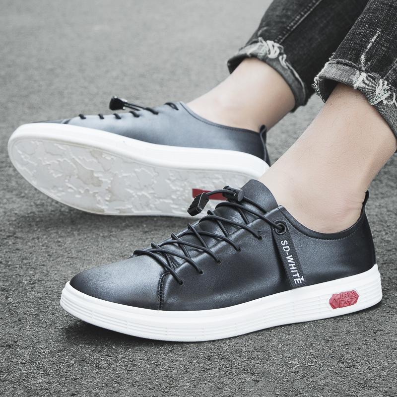 Fashion Fashion Brand Simple White Men's Leather Casual Shoes High-quality Brand Office Business Formal Shoes Men's Sports Oxford Shoes