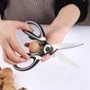 Panda Multifunctional Kitchen Scissors: Powerful Stainless Steel Shears for Chicken Bones, Food, Walnut Cracking, and More