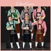 German Traditional Oktoberfest Clothing Stage Costume For Men With Stylish Plaid Shirt