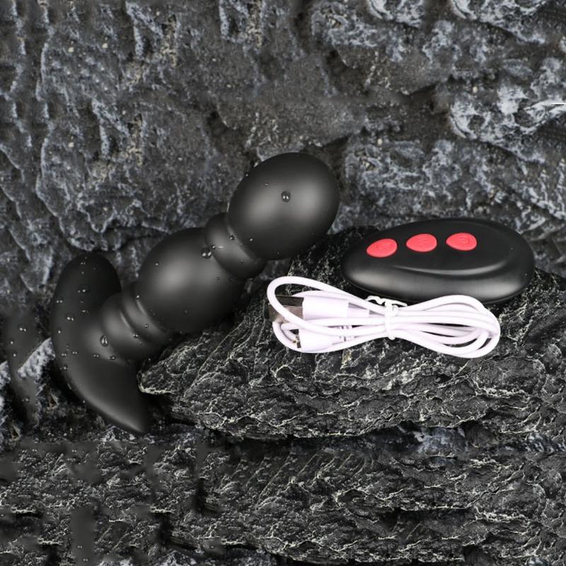 Automatischer großer aufblasbarer Anal-Butt-Plug-Dildo, männlicher Anal-Prostata-Massagegerät, vibrierendes Anal-Sexspielzeug für Erwachsene, Männer und Frauen