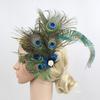 Flapper Fascinator Hair Clip for HorseRacing Female TeaParty Hairpin