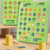 Kids Cartoon Theme Interactive Flip Chess Board Game Toy with Fruit/Animal Design for Logical Thinking and Social Fun