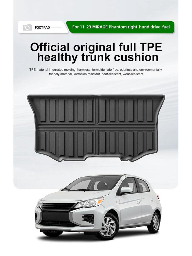 Mitsubishi Mirage 2011-2023 TPE Trunk Mat