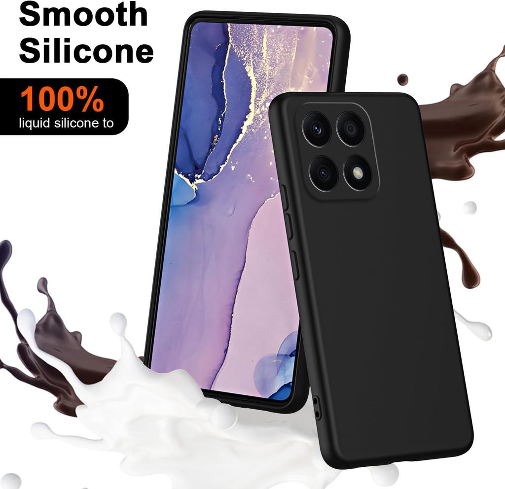 New Flexible Liquid Silicone Case For Honor X8C X7C X6B X8B X7B X8a X7a 4G 5G Protective Cover Bumper Capa Shell Fundas Coque