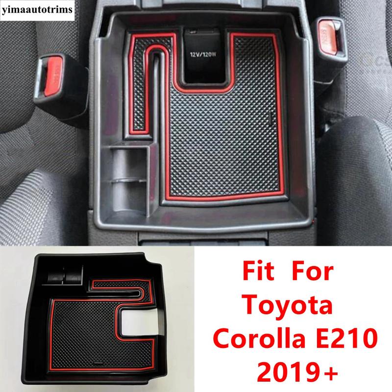 Armrest Box Central Secondary Storage Phone Holder Container Tray Cover Trim Accessories For Toyota Corolla E210 - 2025
