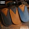 3 Bottons Luxury Leather Car Key Cover Case For Leading Ideal Li One Auto L9 L8 Lixiang   Accessories