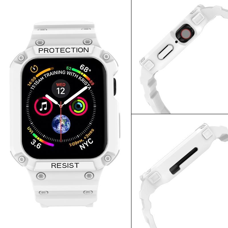 Case Band For Apple Watch 45mm 44mm 49mm 41mm 40mm iWatch Series Ultra 8 7 6 5 SE 4 3 Strap , Sport Protective Replacement Wristband