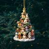 Ornement d'arbre de Noël en acrylique pour voiture Décorations de fête du Nouvel An Styles Idéal pour les thèmes de fête en voiture ou à l'intérieur