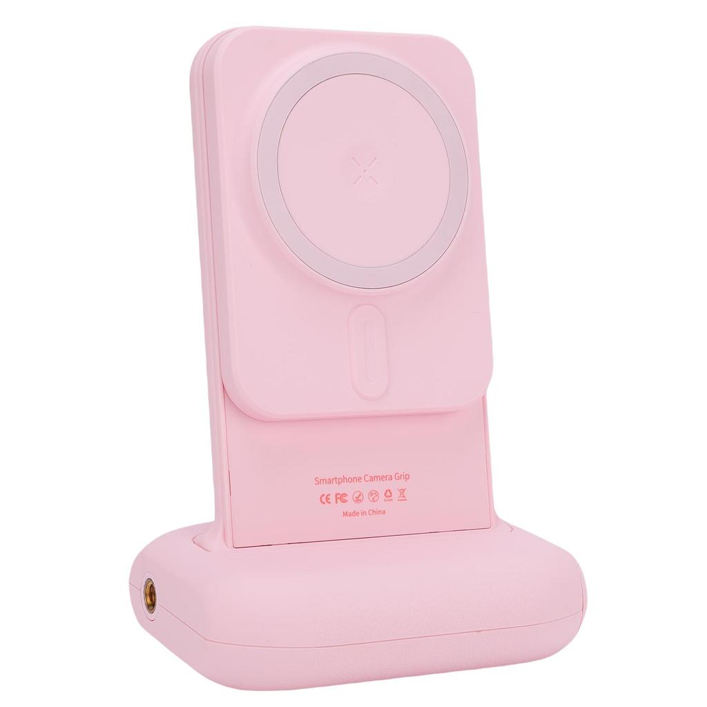 Magnetic Phone Camera Grip with Bluetooth Shutter Remote Cold Shoe Mount 1 4in Screw Expandable Phone Camera Handle