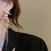Alloy Long Tassel Dangle Earrings Chinese Ancient Style Gold Silver Bamboo Leaf Earrings Hanfu Ear Drop Luxury Ear Jewelry Women