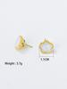 1 Piece Simple Stainless Steel Oil Drop Five Flower Ring Earrings Birthday Gift for Mom and Friends Various Occasions