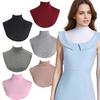 1Pc Turtleneck Womens Neck Warmer Half Top Modal Detachable Solid Color High Neck Cover False Collar