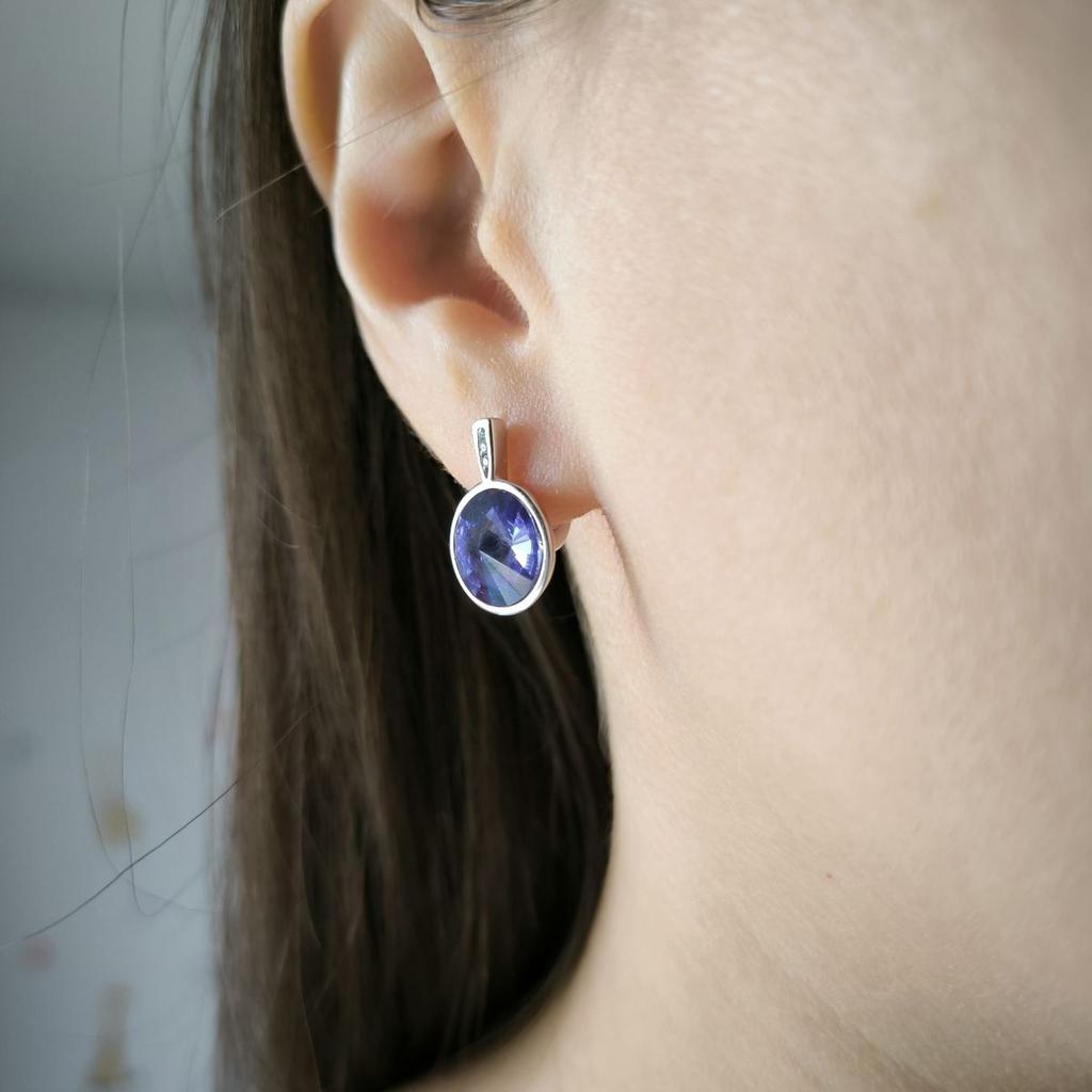 Silver Earrings with Cubic Zirkonia (2177241)