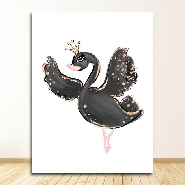 Baby Room Decor Living Room Decoration Wall Pictures Dancing Girl Canvas Paintings For Children Nursery Posters And Prints