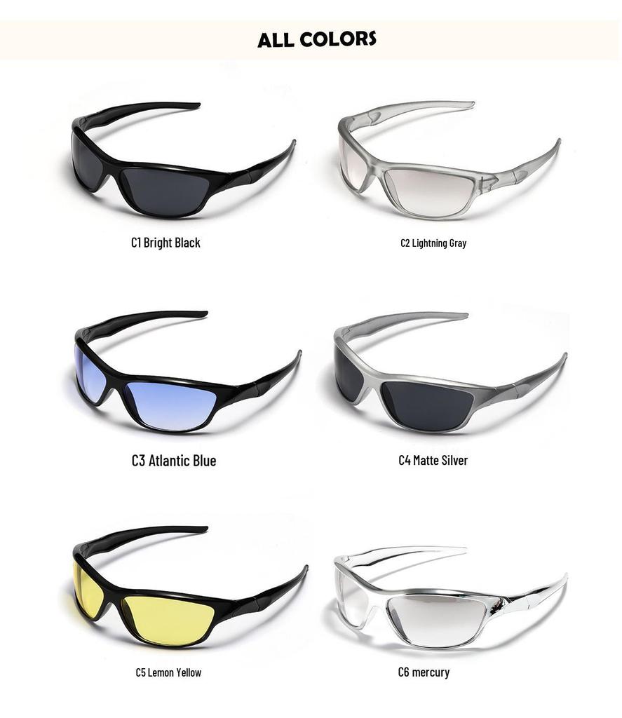 New Summer Sports & Cycling Sunglasses with Irregular Lenses for Men's and Women's Sun Protection