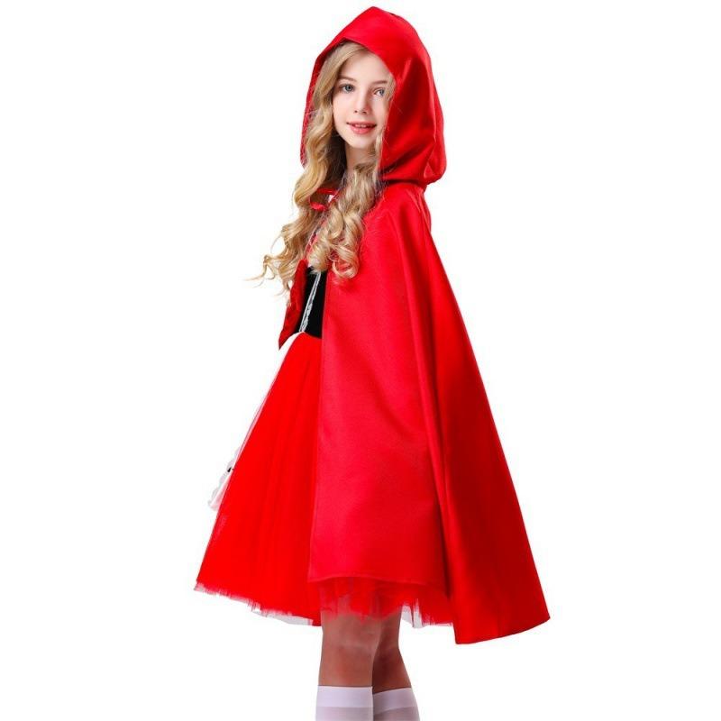 Halloween Costume Kids Girls Little Red Riding Hood Costume Haoween Masquerade Ghost Festival Costume