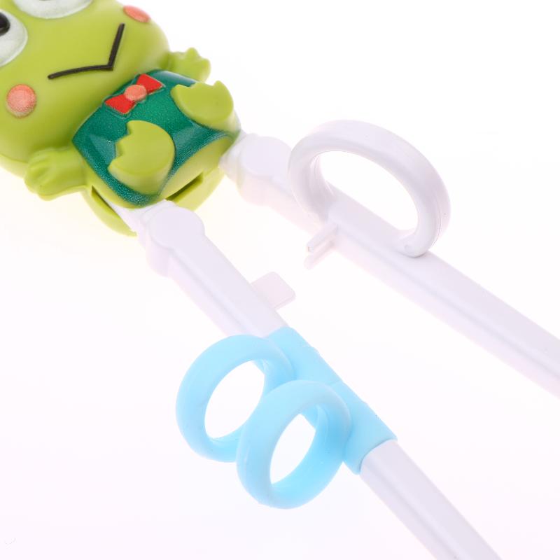 1 Pair Baby Safty Learning Chopsticks Cartoon Animal Head Children Eating Training Chopsticks Reusable Tableware