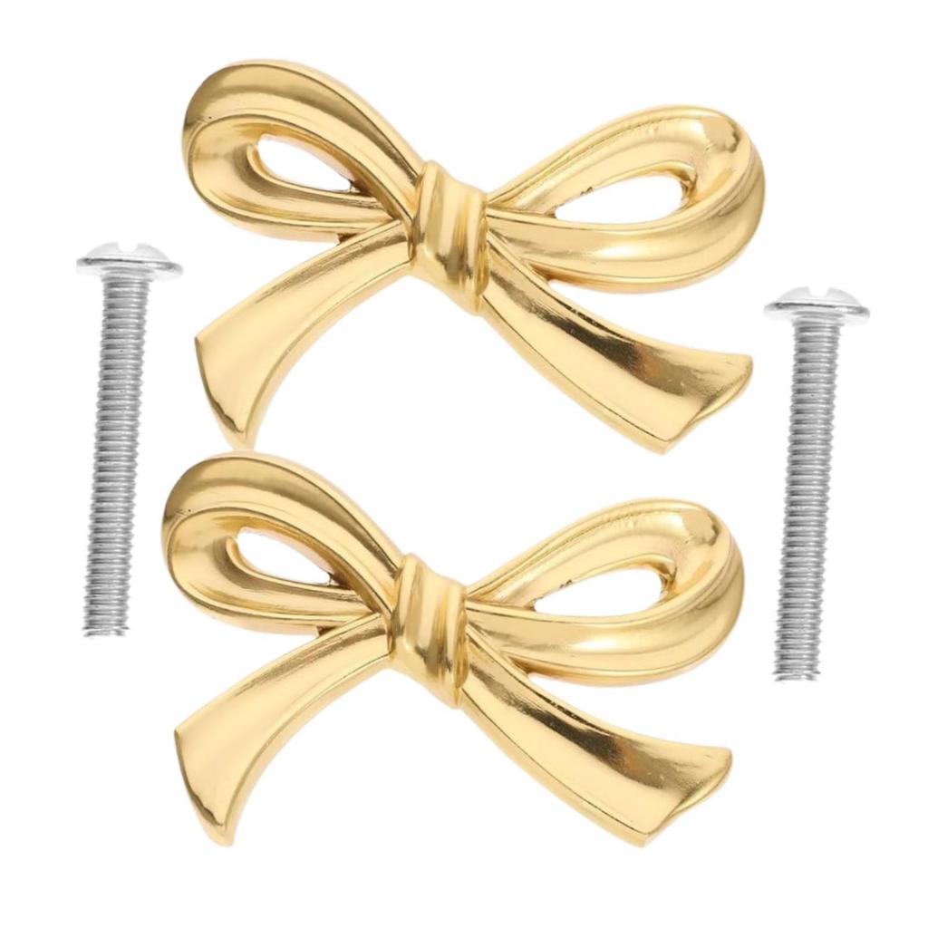 Bow Shape Cabinets Knob Vintage Decorative Handle Hardware Drawer Pull for Locker Living Room Home Decor Cabinet Drawer Dresser