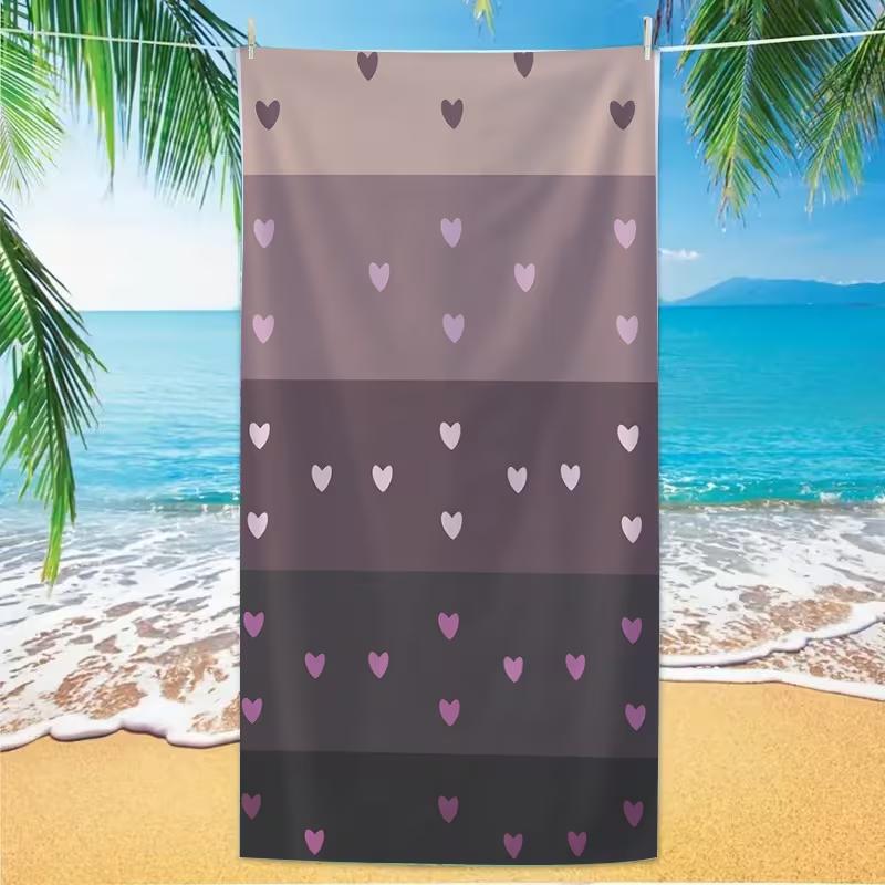 Pastel Color Polka Dot Beach Towel Minimal Retro Rainbow Color Block Spot Graphic Absorbent Quick Dry Soft Towel for Beach
