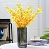 Thickened Square Glass Vase for Fresh Flowers - Elegant Hydroponic Floral Container for Living Room & Dining Table Decor