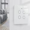 Smart Home WiFi Light Switch: 4-Gang Touch Control, App Timer, Alexa Voice Compatible