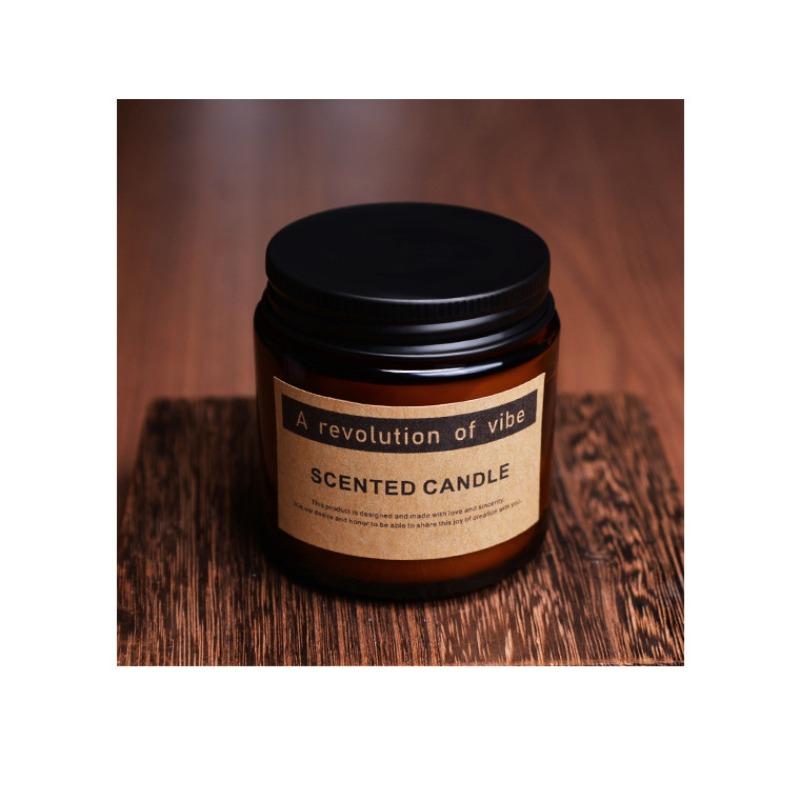 Aromatherapy Candle Room Fragrance Glass Cup with Lid Essential Oil Scented Candle Hand-filled Soy Wax Essential Oil Companion Gift