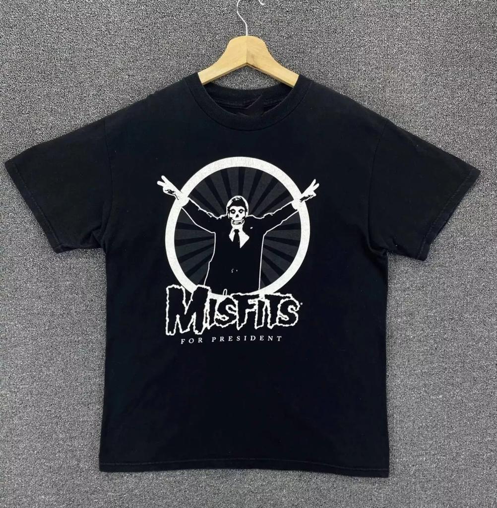 Vintage Misfits Punk For President Rock Band T Shirt
