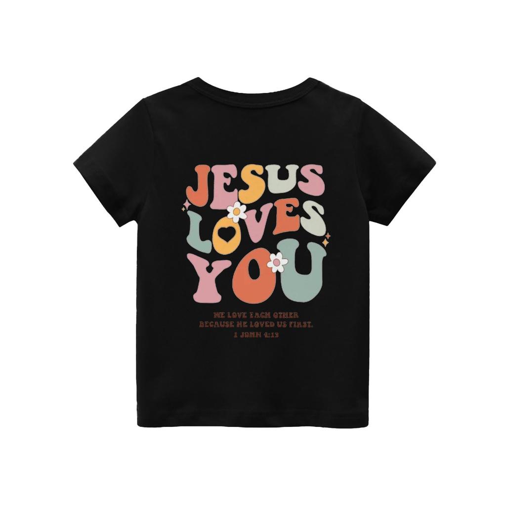Kleinkind Mädchen Jungen T-Shirts Kinder Top Jungen und Mädchen Bedrucktes Kurzarm T-Shirt
