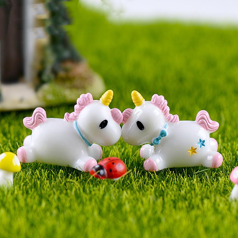Pink Unicorn Small Resin Decorative Home Decoration Prop Creative Fashion Crafts