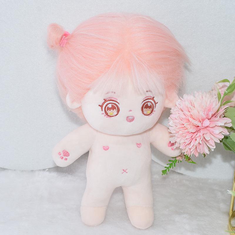 White Princess Dress & Headband Set for 20cm Cotton Dolls - 10cm/20cm Size Dress-Up Accessories
