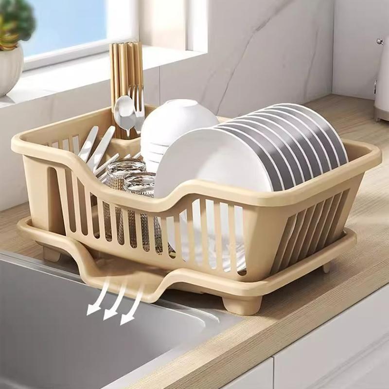 Kitchen Drainage Rack Drainer Board Countertop Utensils Plates Chopsticks Bowls Spoons Storage Dish Drying Rack
