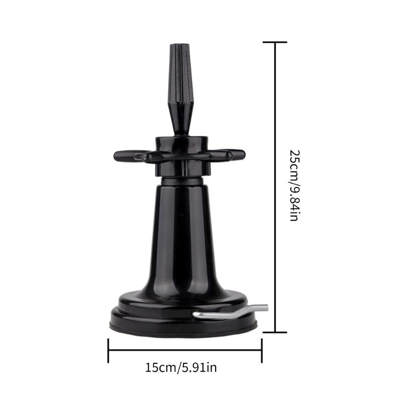 Toolless Installation Suction Cup Wig Stand Base ABS Universal for Hairdresser Practice Braiding Styling
