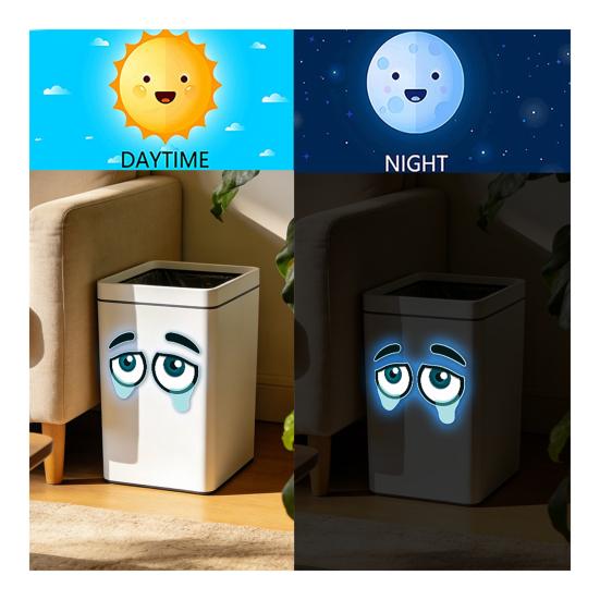 Luminous Eyes Toilet Stickers Removable Glow In The Dark Toilet Seat Cover Decals for Lavatory Bathroom Washroom