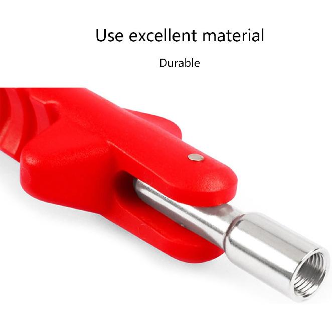 Tire Valves Stem Puller Tool Replacement For Universial Valves Stem Extenders Straight Metal Double Wheel Valves Stem