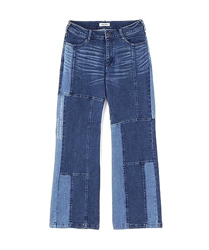 Avirex REMAKE DENIM SEMI FLARE WITH PRINT Women's Semi-Flare Denim with Print, Size S, 432, Used, 783-3210603