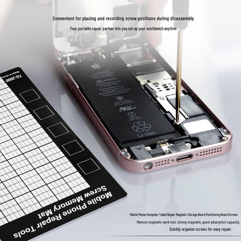 Magnetic Screw Memory Pad for Mobile Phone Repair - Gadget Disassembly Work Board with Adsorption Feature