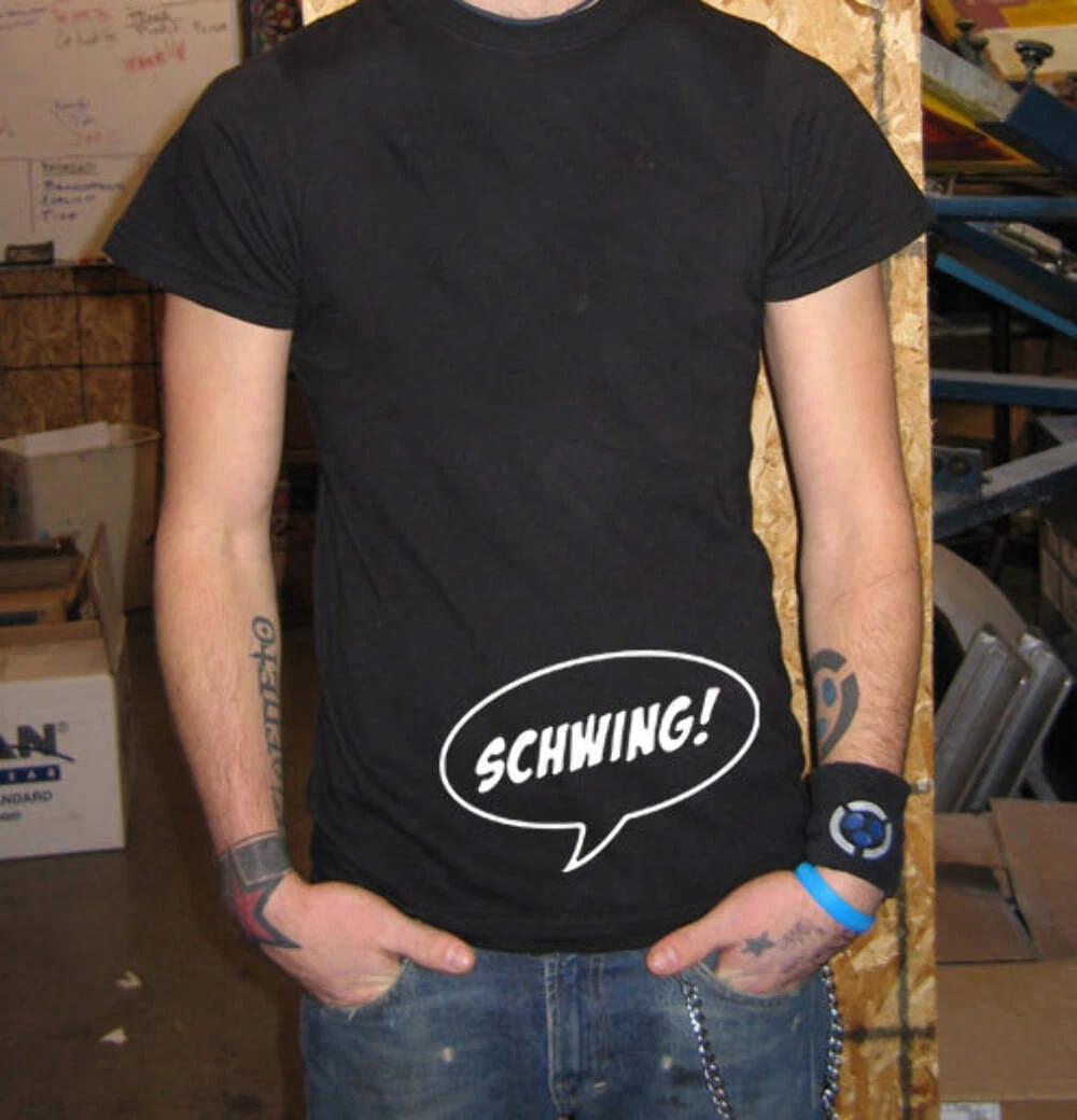 Schwing Wayne’s World T-Shirt – Funny 90s Movie Garth Meme Tee 3XL фото