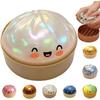 Jucărie Senzorială pentru Ameliorarea Stresului Gălușcă Squishy 10cm Curcubeu Strălucitor Perlat Urcare Lentă cu Cutie de Abur pentru Copii Adulți 1 Pachet