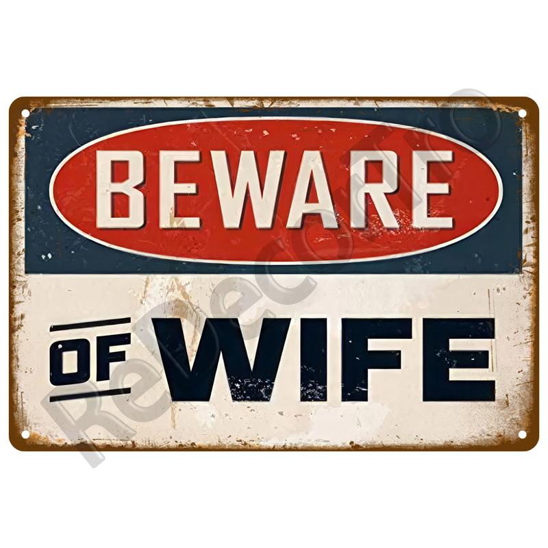 Caution Warning Metal Sign For Safety Signs Danger Beware Tin Sign Plate Home Wall Decor Vintage Plaque Home Art Painting Poster