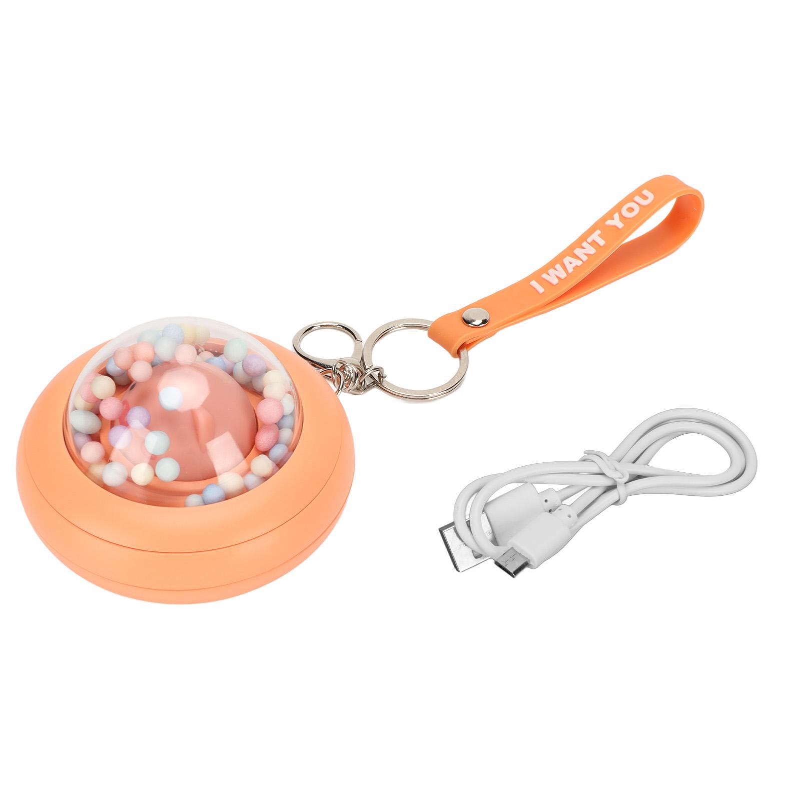 Electric Hand Warmer 2 Temperature Gears 1200mAh Battery Space Capsule Shaped   Hand Warmer with Night Light