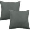 Set of 2 Palace Pure Washed Dyed Cotton Pillowcases 63 Threads/cm² South Wind - Palace Mist - Set of 2 Pillowcases 65 X 65 Cm