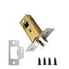 Sturdy Metal Fork Tubulars Mortice Latches Metal Finish Convenient Accessory for Bathroom and Bedroom Door Installion