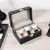 3 Watch Storage Box With Magnetic Closure Soft Velvets Lining PU Leather Organize Case For Jewelry And Accessories Travel Friendly Design