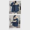 Men's Trendy Lambskin Jacket: Autumn/Winter Korean-Style Loose Workwear, Plus Velvet Thickened