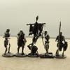 Copper Skeleton Legion Figurines Miniature Decoration Retro Metal Skull Soldier Army Statue Desk Toy Ornament