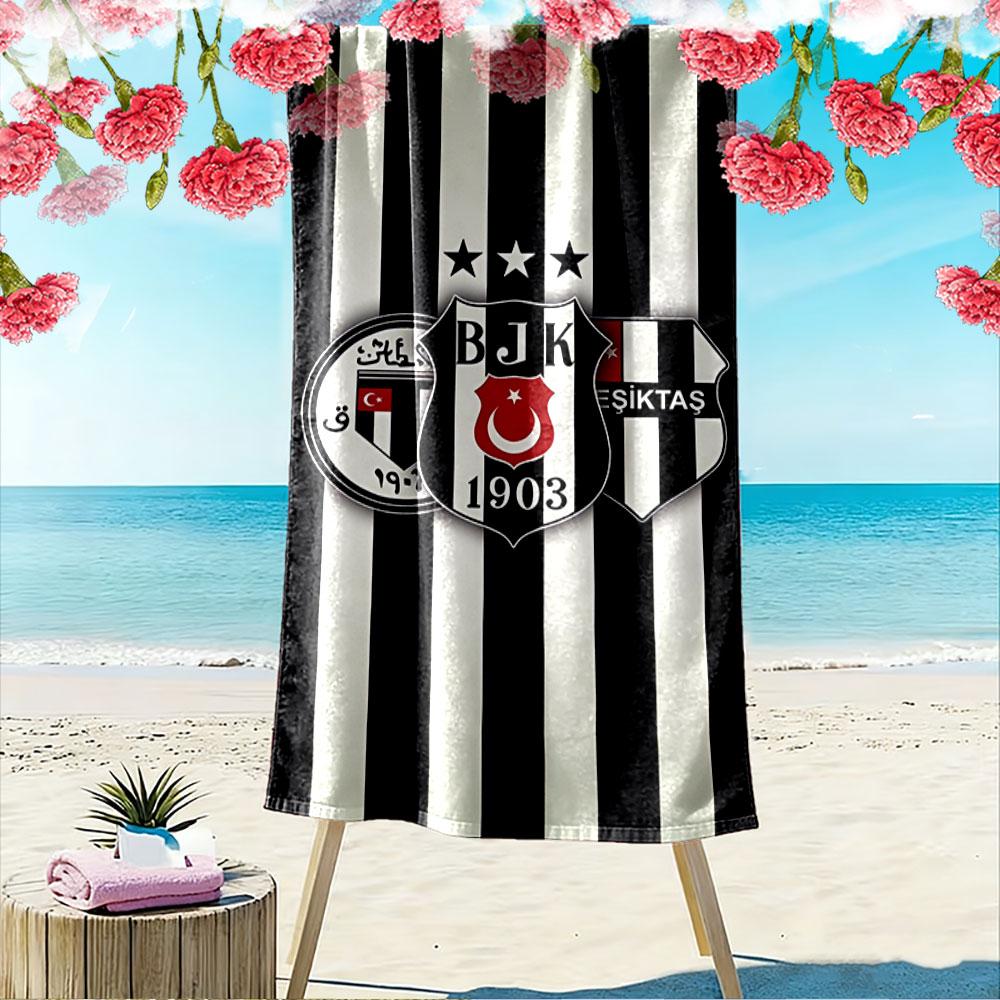 Besiktas Gestreept Handdoek Ontwerp Een must-have strandhanddoek voor strandreizen